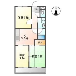 シティリバー【3階】の間取り