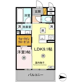 C&A-I【1階】の間取り