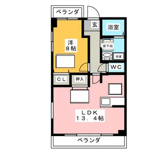 ルネス・アスパイア【3階】の間取り