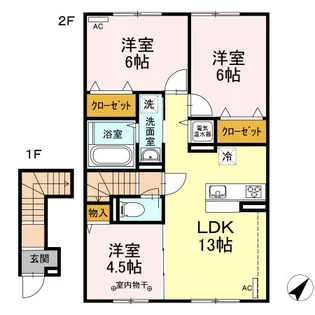 ジラソーレ【2階】の間取り