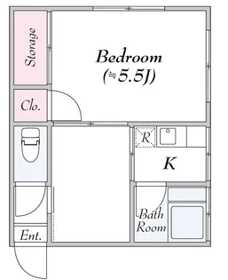 山百合荘【1階】の間取り