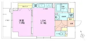 銀座レジデンス参番館【2階】の間取り