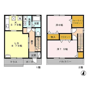 エクレール A棟B棟の間取り