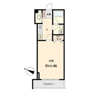 KDX定禅寺通レジデンス【3階】の間取り