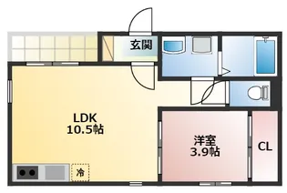 アヴァンスコート【3階】の間取り