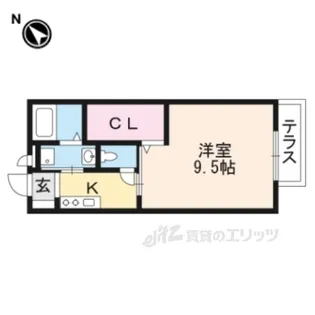 アルカンシェル・ユイット【1階】の間取り