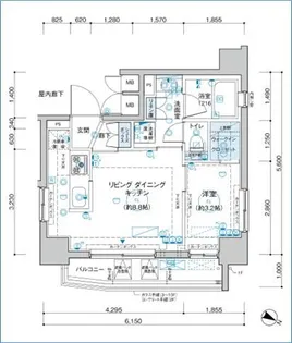 リヴァプール東池袋【8階】の間取り