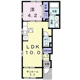 フェアリーコート北上【1階】の間取り