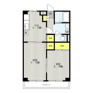 ソルビオスUU【3階】の間取り