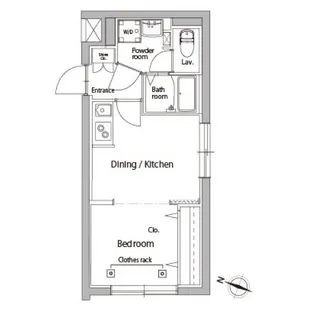 アトリオフラッツ菊川【2階】の間取り