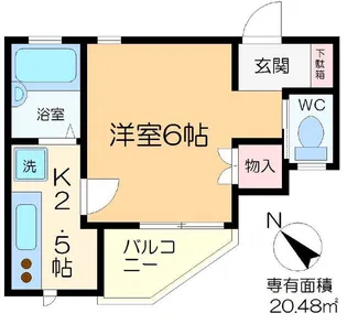 コーポ萌【1階】の間取り