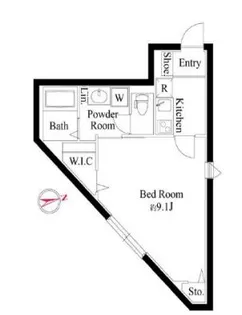 ザ シティレジデンス新宿【2階】の間取り