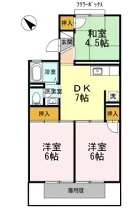 エミネントセジュールB棟【1階】の間取り