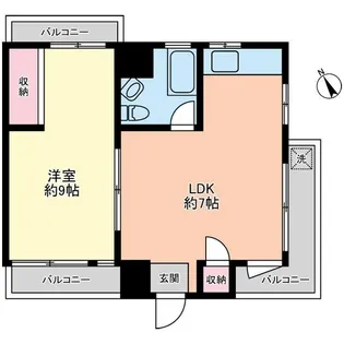 土屋マンション【5階】の間取り