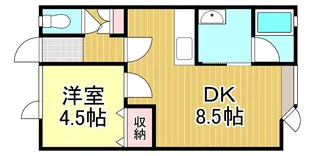 リンデンハウスのぞみ【1階】の間取り