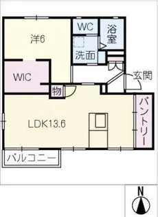 フレグランス万場山A【2階】の間取り