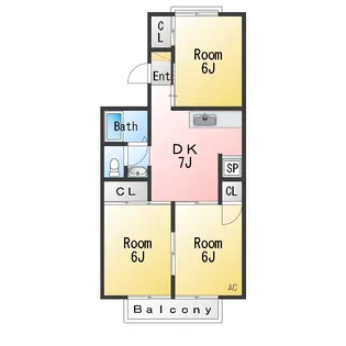セジュール早川【1階】の間取り