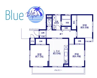 シーサイドテラス茅ケ崎【1階】の間取り
