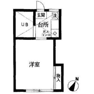 サンパレス第2東林間【2階】の間取り