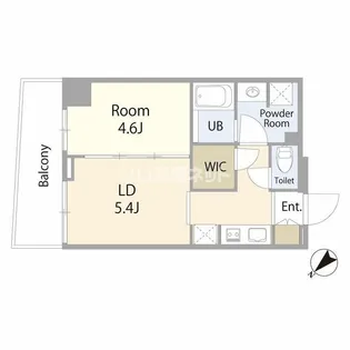 ecume川崎【6階】の間取り