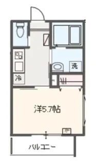 MELDIA中河原(メルディアナカガワラ)【1階】の間取り