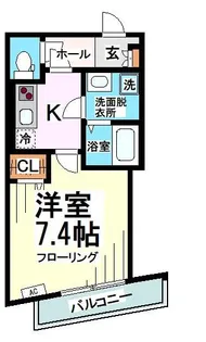 エスポワール喜多見【3階】の間取り