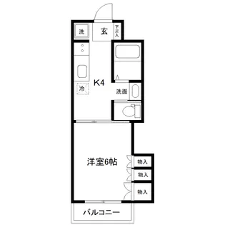 白井ビル【4階】の間取り