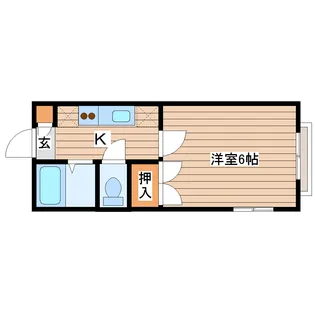 ハイツハーモニー【2階】の間取り