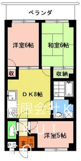 クイーン・パレス【1階】の間取り