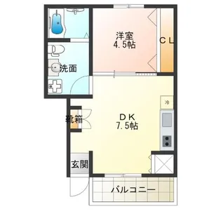アクアコート玉出【2階】の間取り