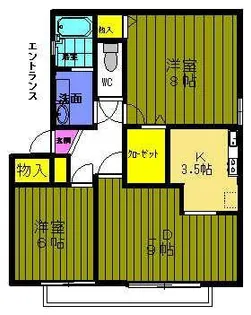 ラフィーネU【1階】の間取り