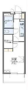 レオパレスオレンジF【3階】の間取り