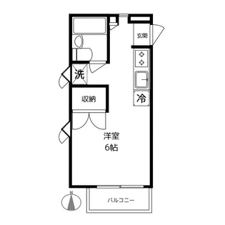 シャンブル朋【2階】の間取り