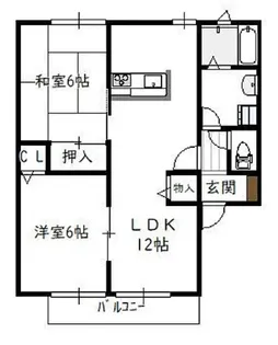 ローゼヒダカC【2階】の間取り