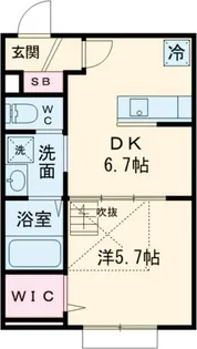 リーブルコート東小岩【2階】の間取り