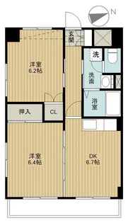 バリアントG【7階】の間取り