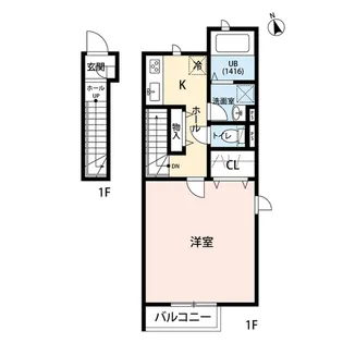 リーブル シルクロード【2階】の間取り