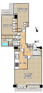 パークハウス西麻布【5階】の間取り