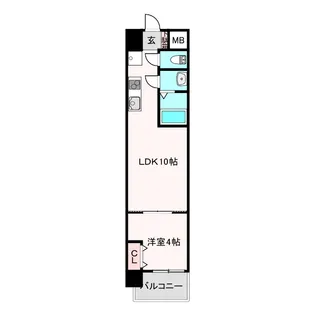 AND TERRACE 文の里【2階】の間取り