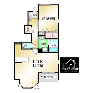 エテルノA【1階】の間取り