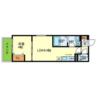D porta cerezo【3階】の間取り
