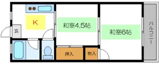 天王マンション【4階】の間取り