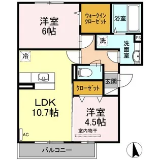 グラース千田【3階】の間取り