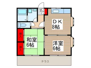 サンフラワ-【1階】の間取り