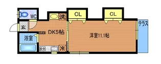 リバーサイドハウスA棟【2階】の間取り