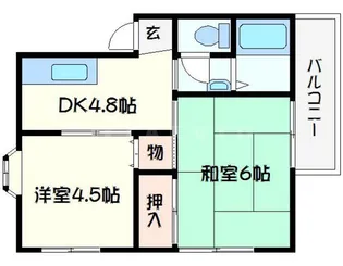 サンパテオ【3階】の間取り