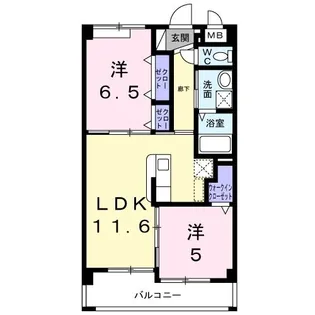 ビーソルト【4階】の間取り