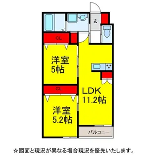 Airis Residence【2階】の間取り
