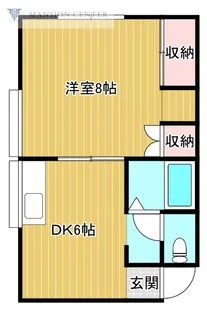 コーポマルイI【2階】の間取り