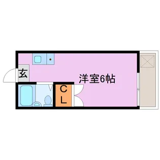 コーポ池田【1階】の間取り